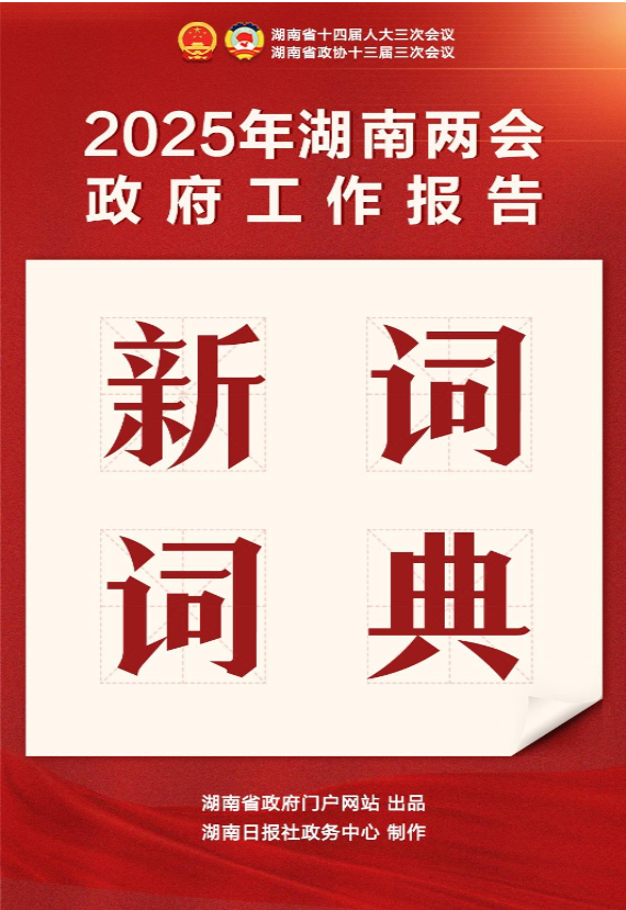 2025年湖南两会《政府工作报告》新词词典